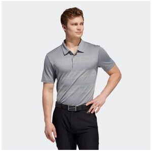 Adidas 3 Stripes Golf Polo Grey Large